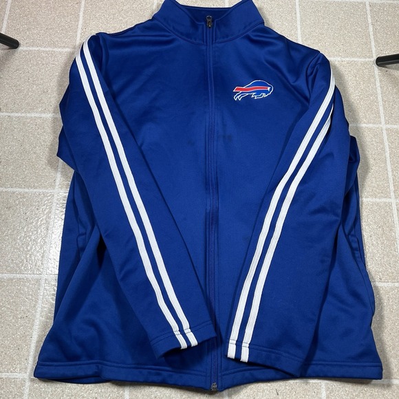 Buffalo Bills NFL Team Apparel Track Jacket Size Large - Picture 1 of 6